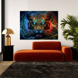 Dmt Trippy Spiritual Tiger 29 Wall Art
