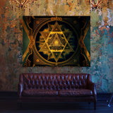 Dmt Trippy Sri Yantra 56 Wall Art