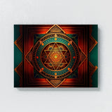 Dmt Trippy Sri Yantra 60 Wall Art