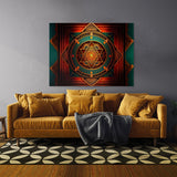 Dmt Trippy Sri Yantra 60 Wall Art