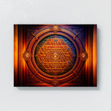 Dmt Trippy Sri Yantra 62 Wall Art