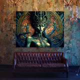Trippy Psychedelic Alien 30 Wall Art