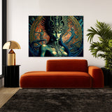 Trippy Psychedelic Alien 30 Wall Art