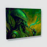 Trippy Psychedelic Alien Weed 104 Wall Art