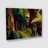 Trippy Psychedelic Alien Weed 105 Wall Art