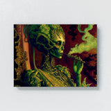 Trippy Psychedelic Alien Weed 105 Wall Art