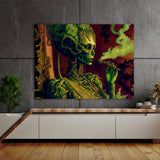 Trippy Psychedelic Alien Weed 105 Wall Art