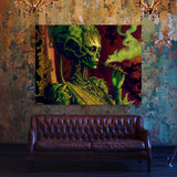 Trippy Psychedelic Alien Weed 105 Wall Art