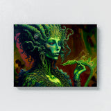 Trippy Psychedelic Alien Weed 107 Wall Art
