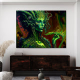 Trippy Psychedelic Alien Weed 107 Wall Art