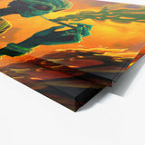 Trippy Psychedelic Alien Weed 110 Wall Art