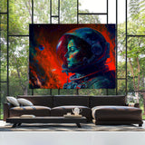Trippy Psychedelic Astronaut 53 Wall Art