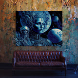 Trippy Psychedelic Astronaut 54 Wall Art