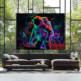 Trippy Psychedelic Astronaut 60 Wall Art