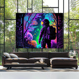 Trippy Psychedelic Astronaut 69 Wall Art