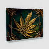 Trippy Psychedelic Cannabis Leaf 68 Wall Art