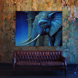 Trippy Psychedelic Elephant 103 Wall Art