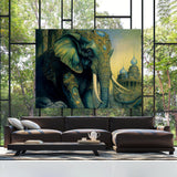 Trippy Psychedelic Elephant 106 Wall Art