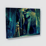 Trippy Psychedelic Elephant 108 Wall Art