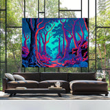 Trippy Psychedelic Forest 34 Wall Art
