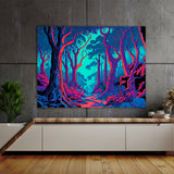 Trippy Psychedelic Forest 34 Wall Art