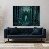 Trippy Psychedelic Forest 35 Wall Art