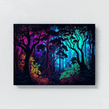 Trippy Psychedelic Forest 46 Wall Art