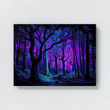 Trippy Psychedelic Forest 47 Wall Art