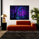 Trippy Psychedelic Forest 47 Wall Art