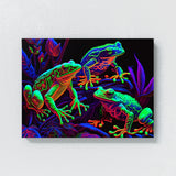Trippy Psychedelic Frogs 72 Wall Art