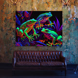 Trippy Psychedelic Frogs 72 Wall Art