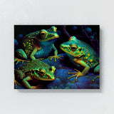 Trippy Psychedelic Frogs 75 Wall Art