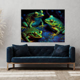 Trippy Psychedelic Frogs 75 Wall Art