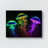 Trippy Psychedelic Jellyfish 37 Wall Art