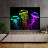Trippy Psychedelic Jellyfish 37 Wall Art
