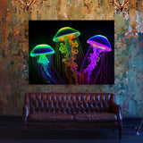 Trippy Psychedelic Jellyfish 37 Wall Art