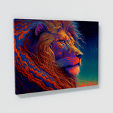 Trippy Psychedelic Lion 49 Wall Art
