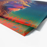 Trippy Psychedelic Lion 49 Wall Art