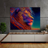 Trippy Psychedelic Lion 49 Wall Art