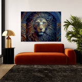 Trippy Psychedelic Lion 50 Wall Art
