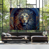 Trippy Psychedelic Lion 50 Wall Art