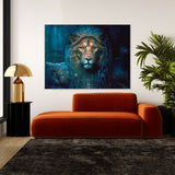 Trippy Psychedelic Lion 52 Wall Art