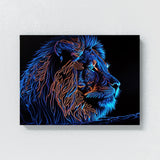 Trippy Psychedelic Lion 57 Wall Art