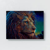Trippy Psychedelic Lion 59 Wall Art
