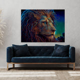 Trippy Psychedelic Lion 59 Wall Art