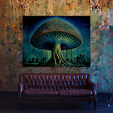 Trippy Psychedelic Mushroom 26 Wall Art