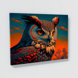 Trippy Psychedelic Owl Trip 76 Wall Art