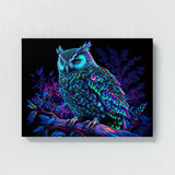 Trippy Psychedelic Owl Trip 83 Wall Art