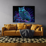 Trippy Psychedelic Owl Trip 83 Wall Art