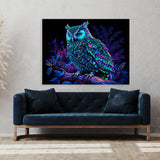 Trippy Psychedelic Owl Trip 83 Wall Art